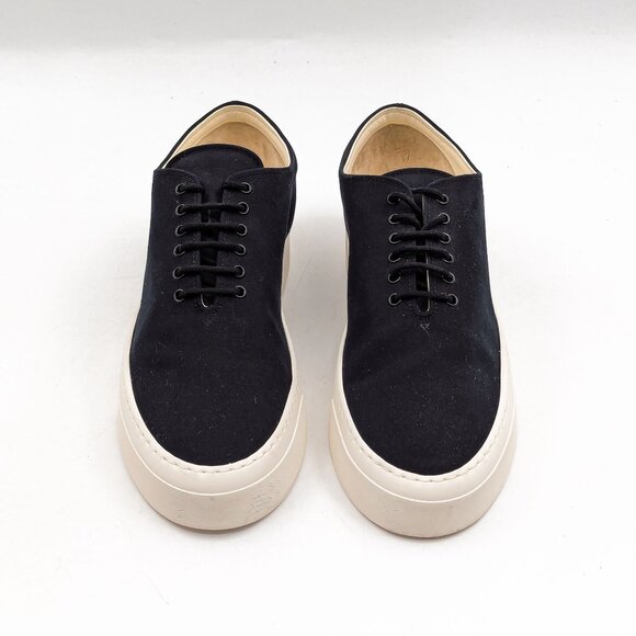 The Row Women Black Canvas Marie H Lace up Walking Sneakers size 9US EUR39.5 - Picture 5 of 10